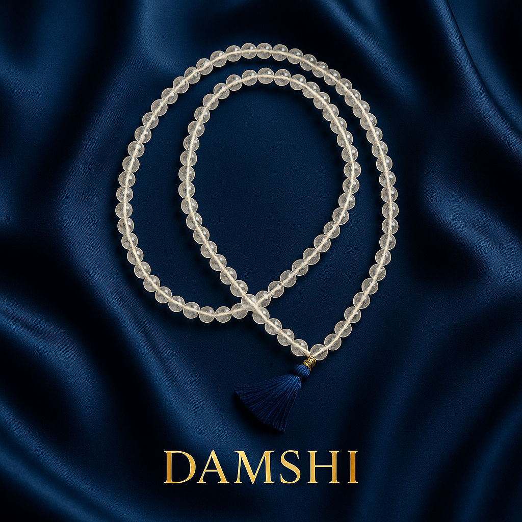Sphatik/Quartz Crystal Mala